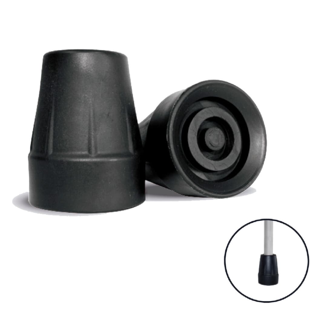 Ponteira de Borracha para Muleta, Protetor de Bengala Kit com 2 Unidades ou 4 Unidades 3/4 (19mm)