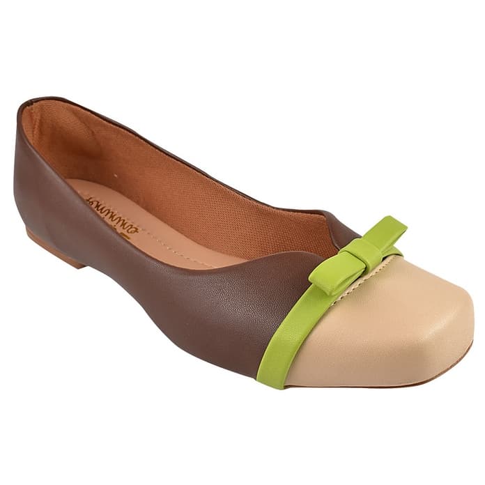 Sapatilha Toque Feminino Lacinho Casual Conforto Bico Quadrado
