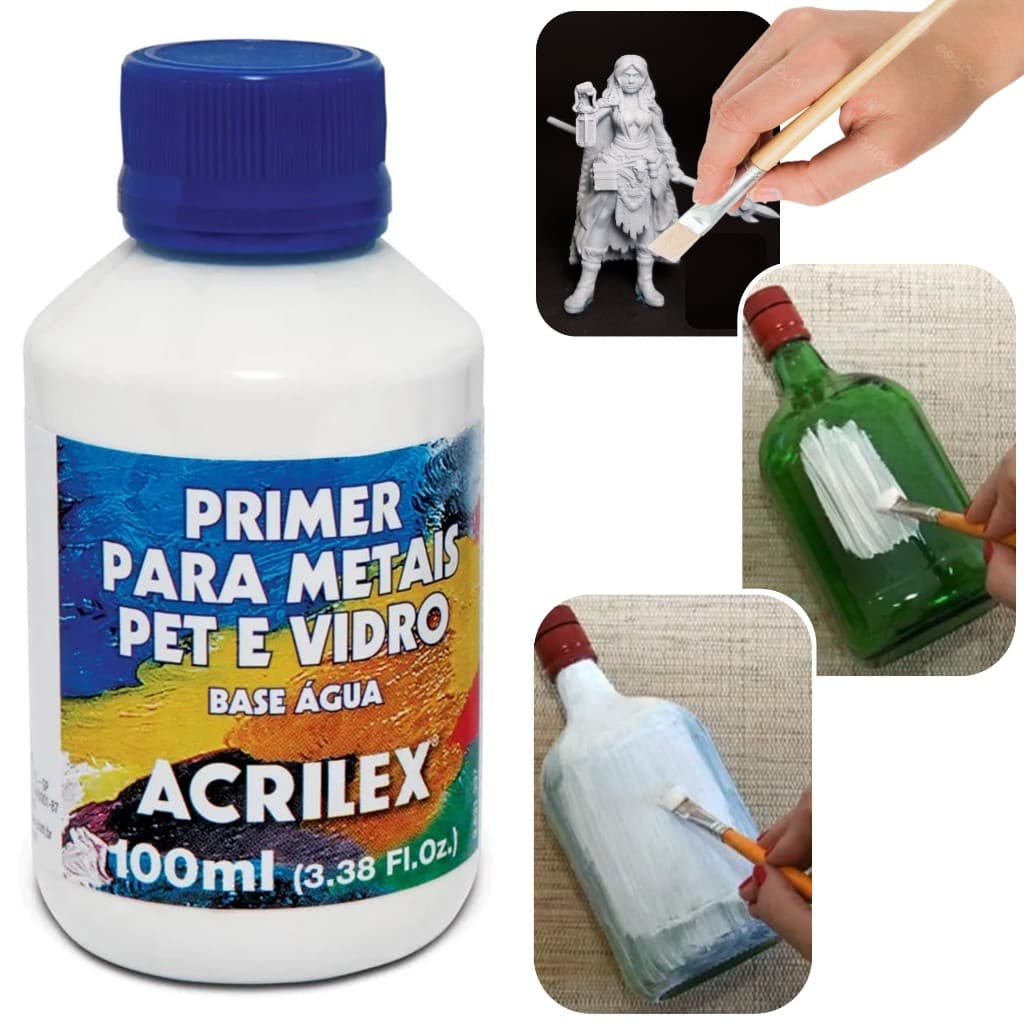 Primer Para Metais, Pet E Vidro Multiuso 100ml - Acrilex