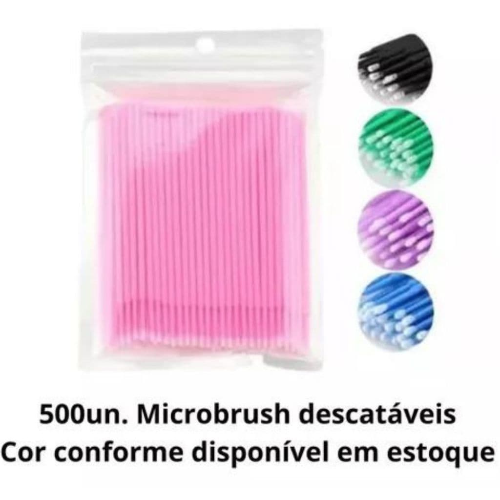 500 Microbrush Escovinha Bastonete Alongamento Microblading