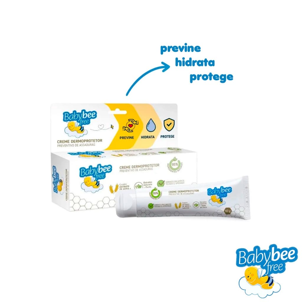 Pomada Para Prevenção de Assaduras Creme Dermoprotetor Baby Bee 60g