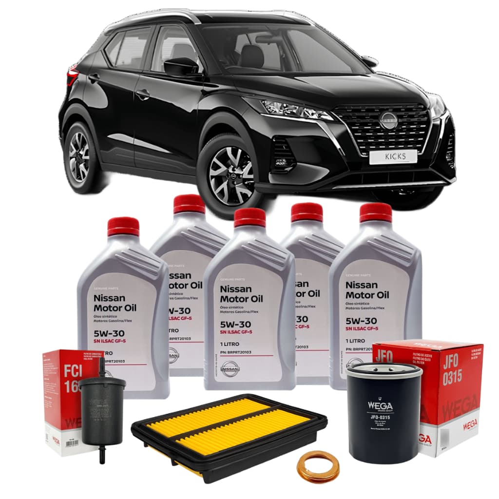 Kit Revisão Oleo 5w30 Nissan Kicks 1.6 2021 Original