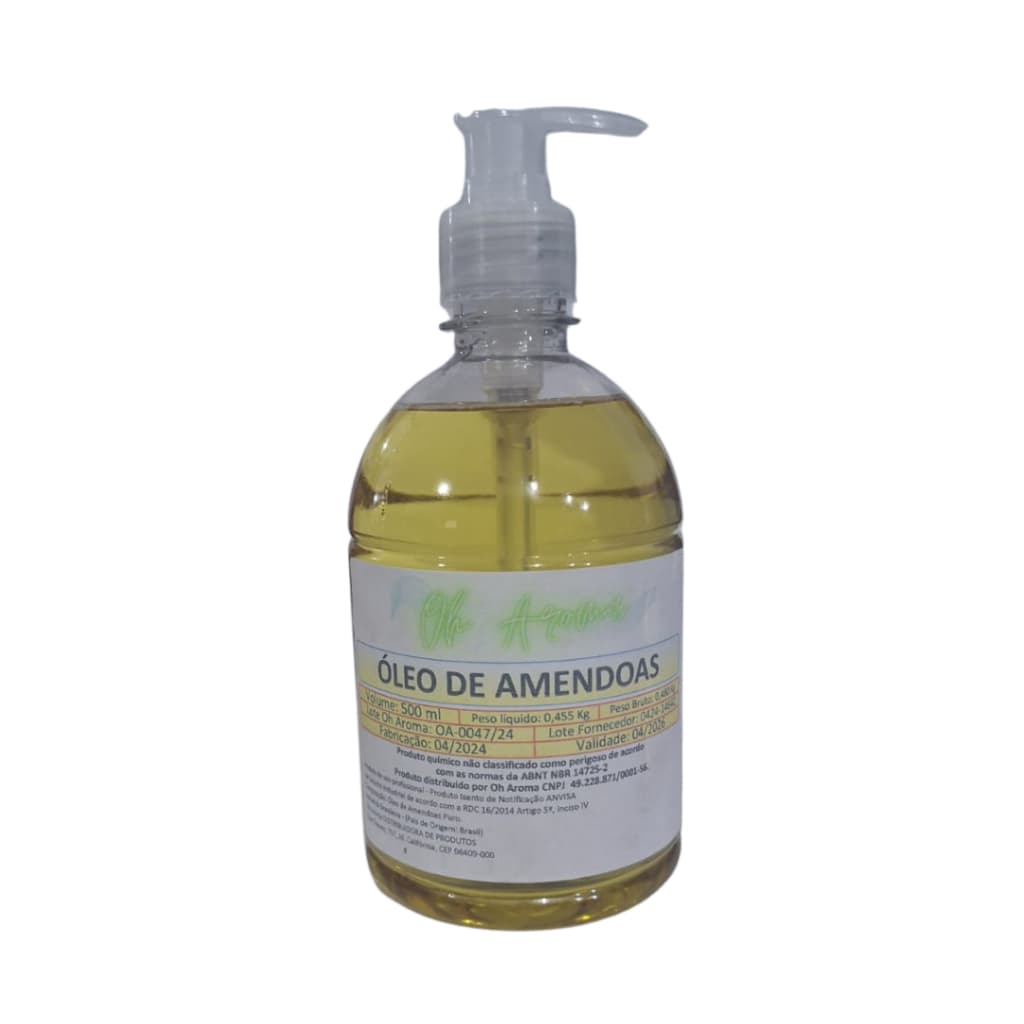 Óleo De Amêndoas 500ml Multiuso Beleza E Cuidados Pessoais