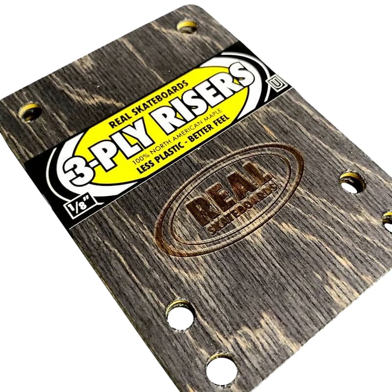 Pad Maple Real Skateboards 3-Ply Risers Par Pads Madeira Skate Skateboard