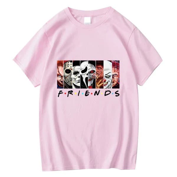 Camisa Camiseta Exclusivo Básica Friends Terror Verao Tendência Moda 2024 Lançamento