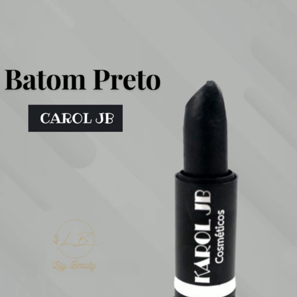 Batom Matte Preto Gótico Karol JB