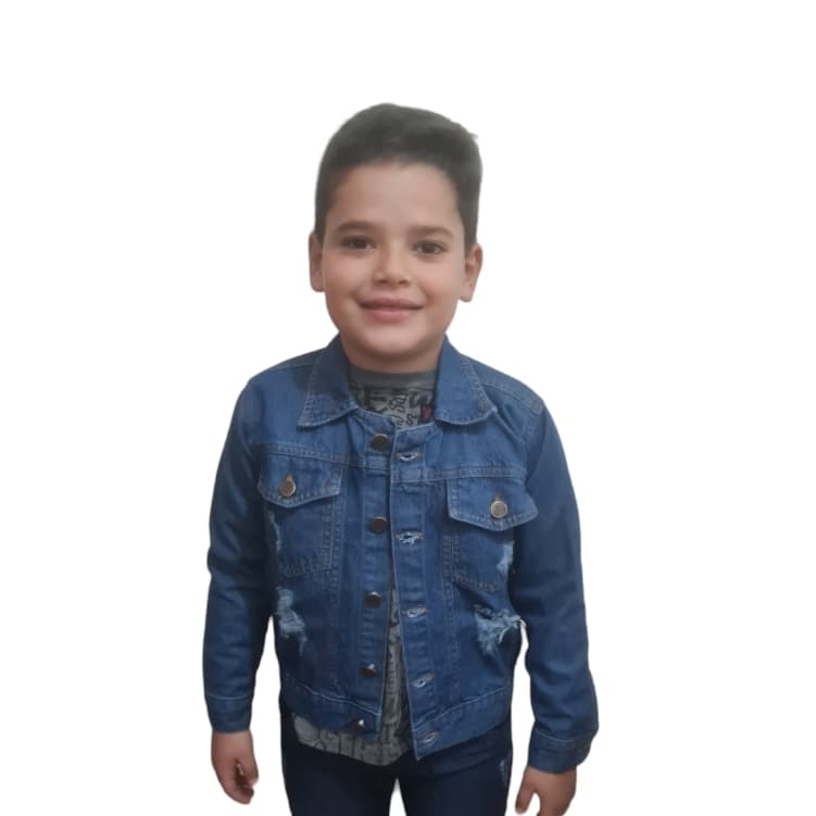 Jaqueta Jeans Infantil Juvenil Menino