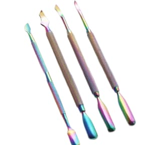 Kit Com 4 Espátulas Furta Cor Podologia Profissional Instrumento Para Desencravar Unhas