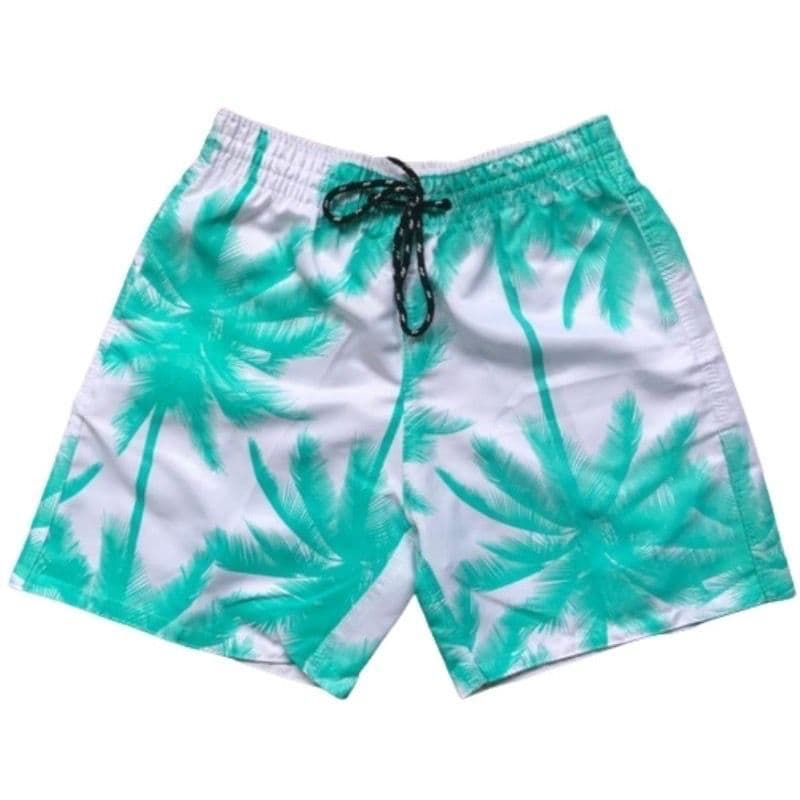 Short Masculino tactel bermuda floral masculina tecido grosso secagem rápida
