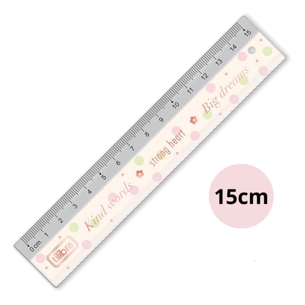 Régua Plástica Escolar 15cm Soho Tilibra