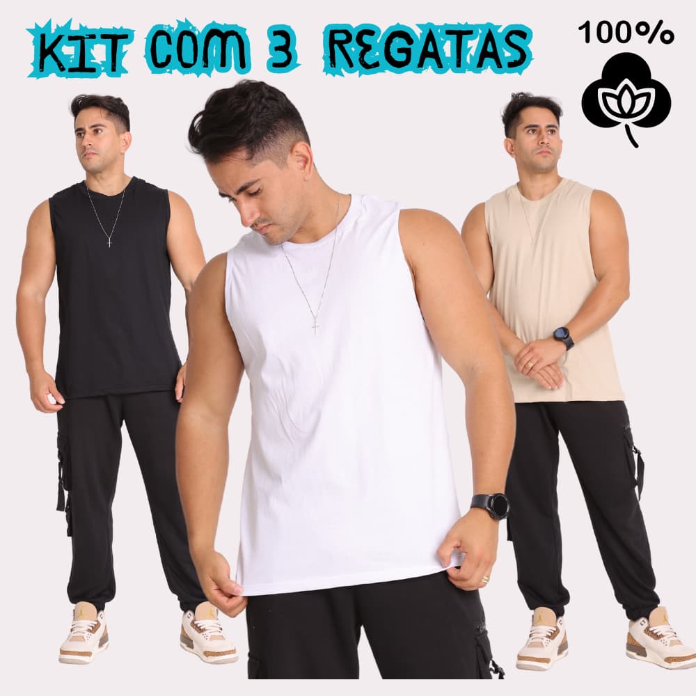 Regatas Machão 100% Algodão Premium