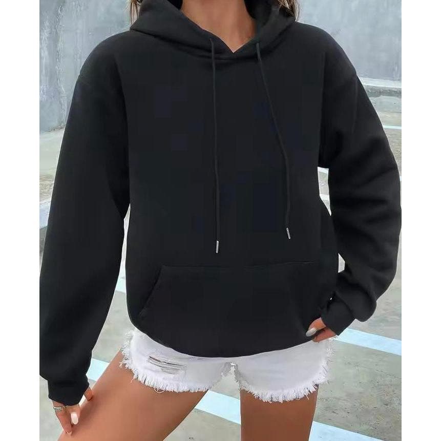 Casaco jaqueta moletom feminino com capuz pelinho no25887