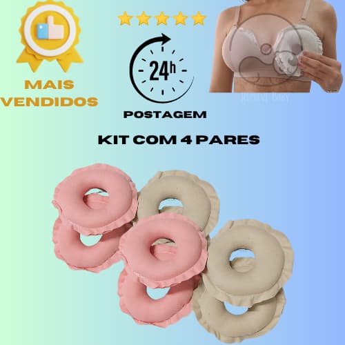 Rosquinhas para Amamentação - 4 Pares - 8 Unidades