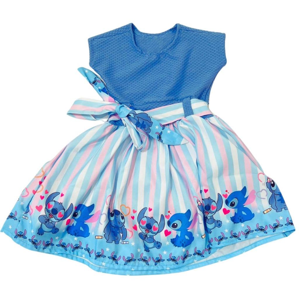 Vestido Infantil Menina Manguinha Curta