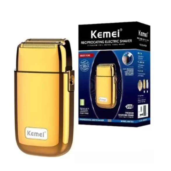 Maquina De Acabamento E Barbear Recarregável Kemei Km Tx1