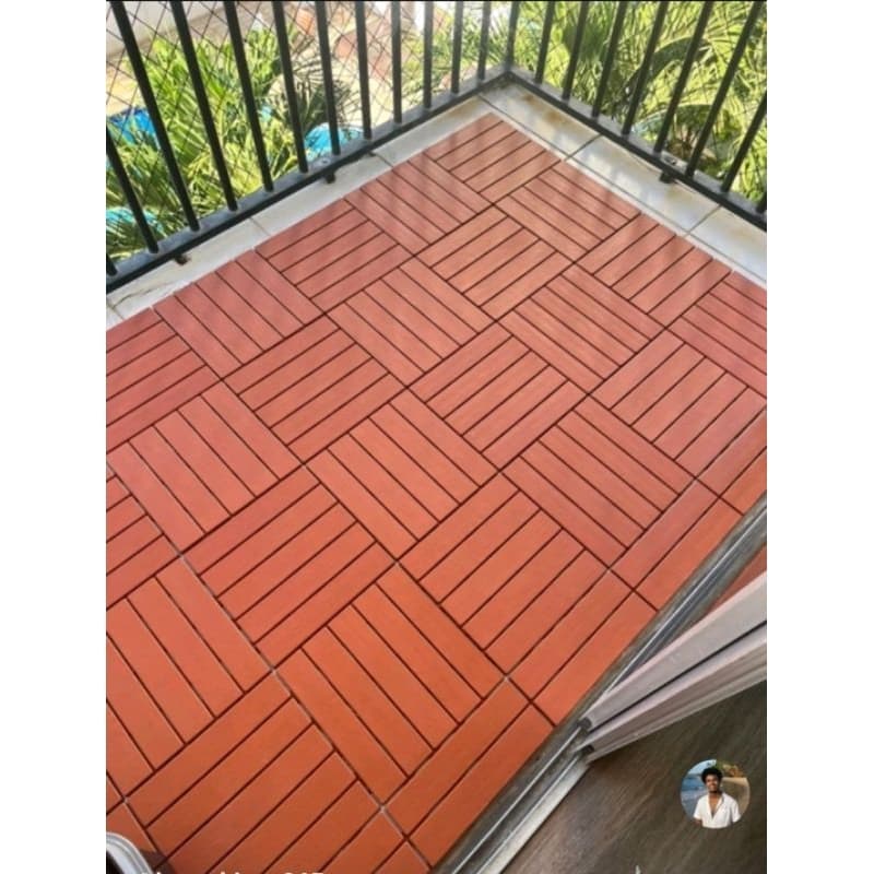 Kit 05 deck modular 30x30 plástico para box jardim sacada varanda