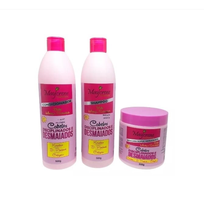 Kit Cabelos Desmaiados e Disciplinados 500g Menos Volume Mais Liso para Cabelos  Shamp, Cond e Másc Top