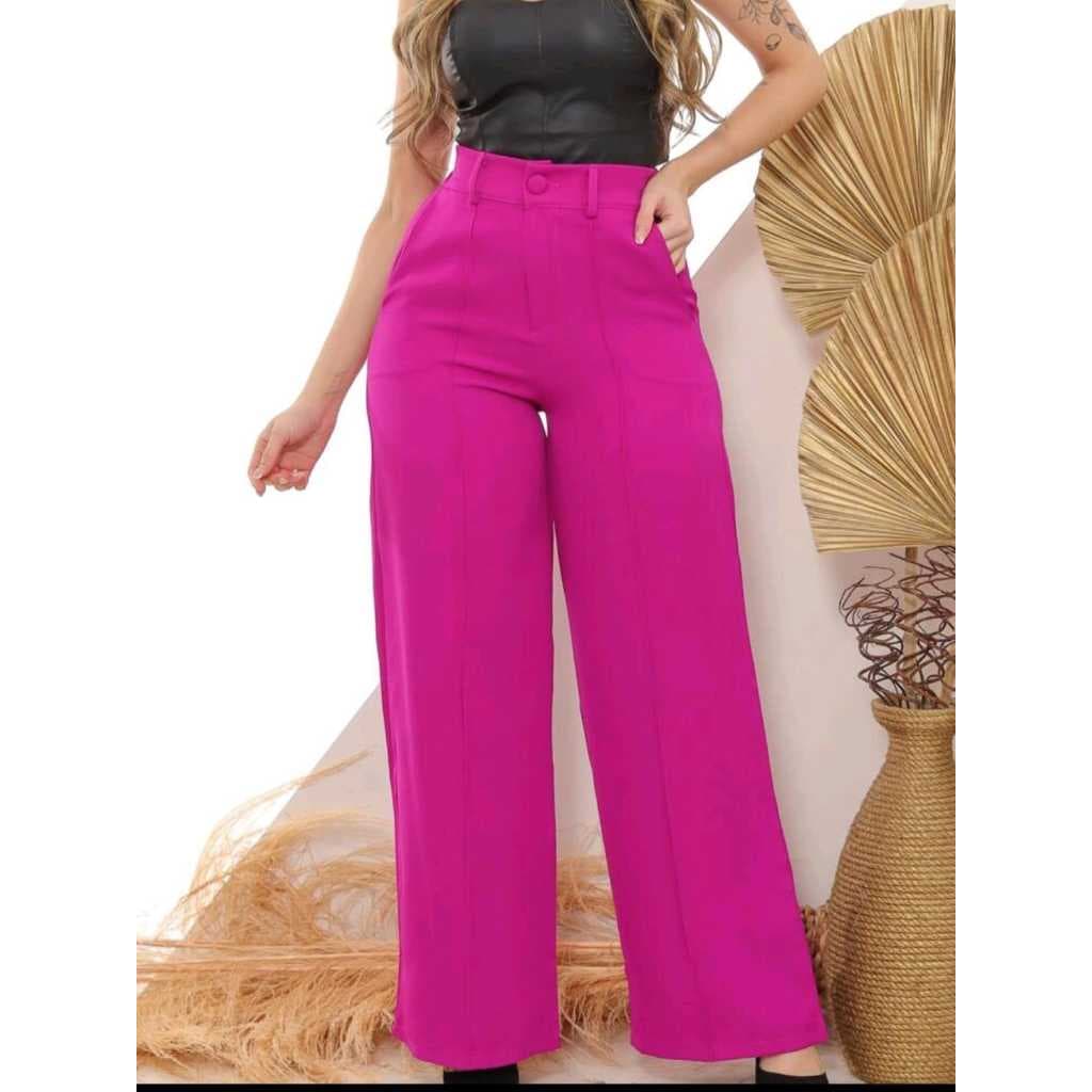 calça em alfaiataria wide leg