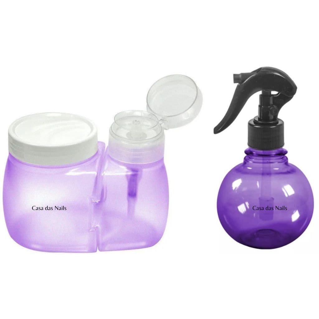Kit Manicure Pulverizador + Dosador de Acetona Santa Clara