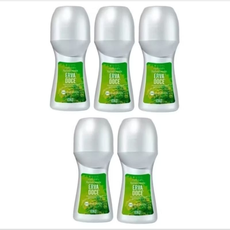 ROLL-ON ERVA DOCE AVON (5 UNIDADES)