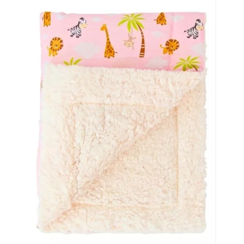 Manta Mantinha coberta para bebê estampada de sherpa envio já