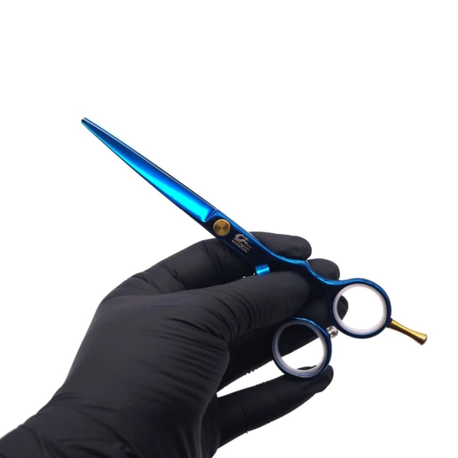 Tesoura Profissional Umi Tesoura de Corte de Cabelo Tesoura Para Cortar Cabelo Azul