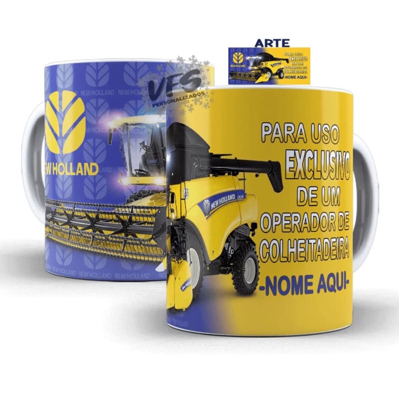 caneca xícara personalizada uso exclusivo melhor operador colheitadeira com nome