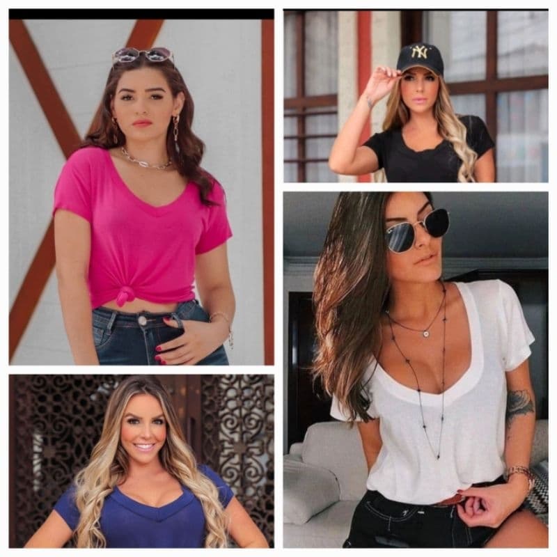 4 Blusa Podrinha Básica