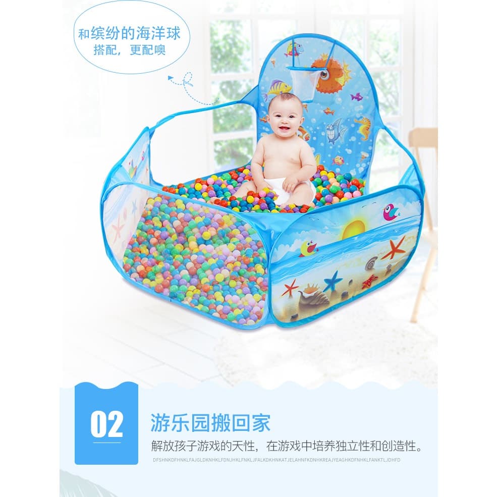 Crianças Ocean Polka Dot Play Tent Doraemon Tenda Lata De Bola De Basquetebol Para Bebês De Interior