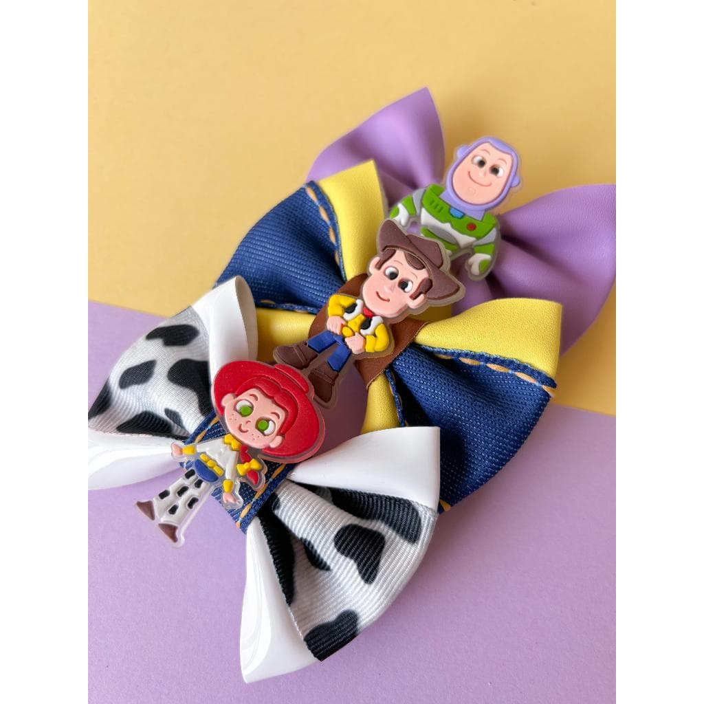 Laços Toy Story - Laços de cabelo infantil Toy Story - Wood, Jessie, Buzz