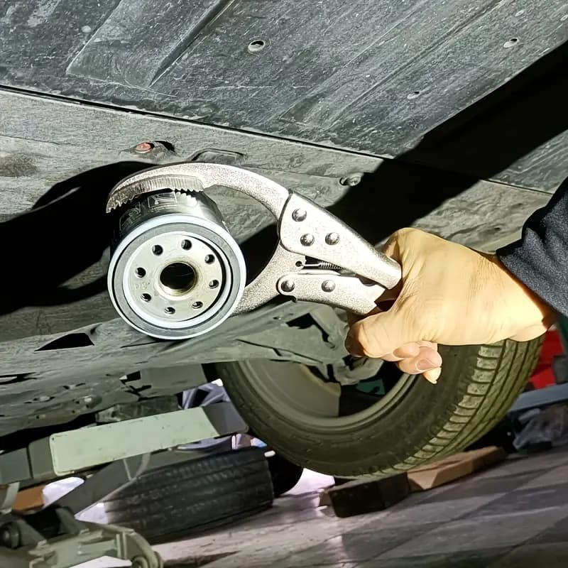 Alicate de pressão Chave Saca Filtro De Óleo Troca C/ Corrente Profissional Automotivo
