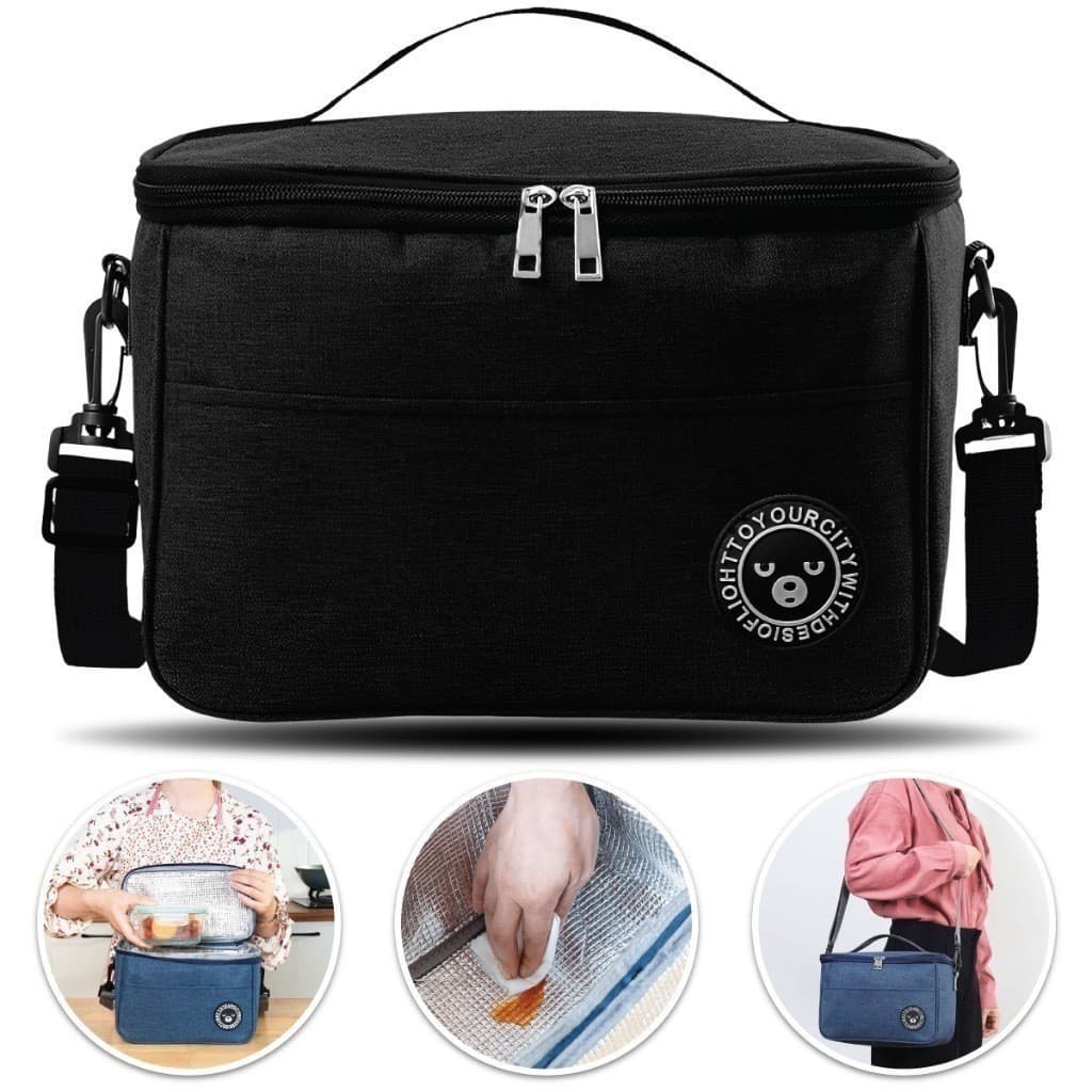 Bolsa isolada para lancheira média de fitness com alça de mão M