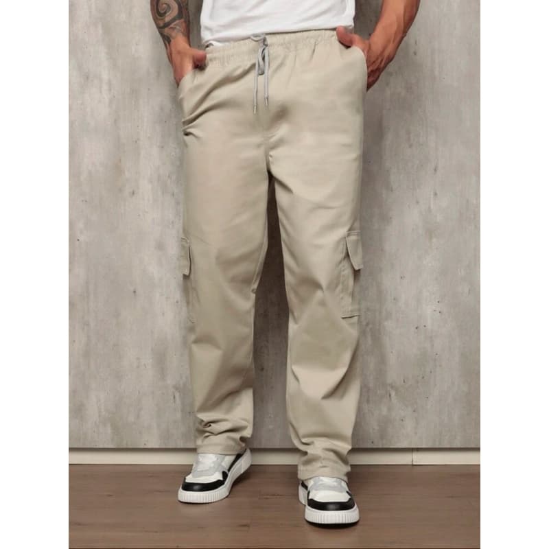 Calça Sarja Cargo, Calça Larga Skate, Calça Unissex