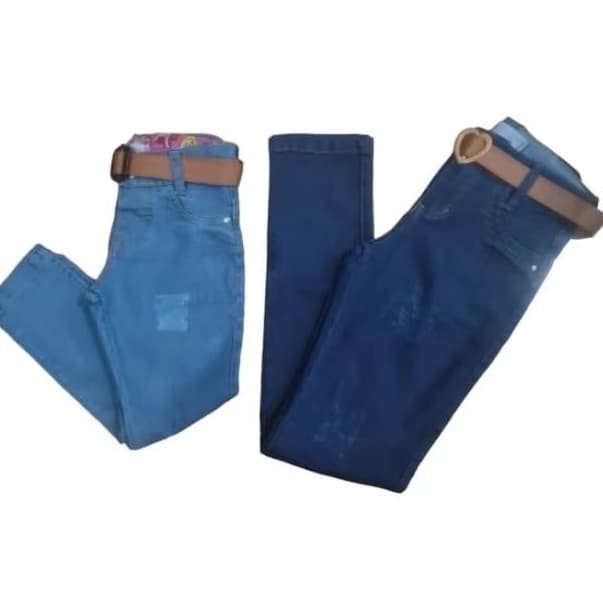 Calça Jeans com Elastano Infantil Juvenil Menina. Do 1 ao 16
