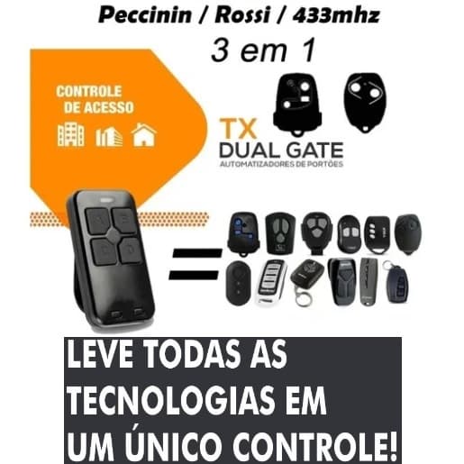 Controle Portão Eletronico DUAL GATE (rossi Peccinin,ppa ,mc Garcia,garen )