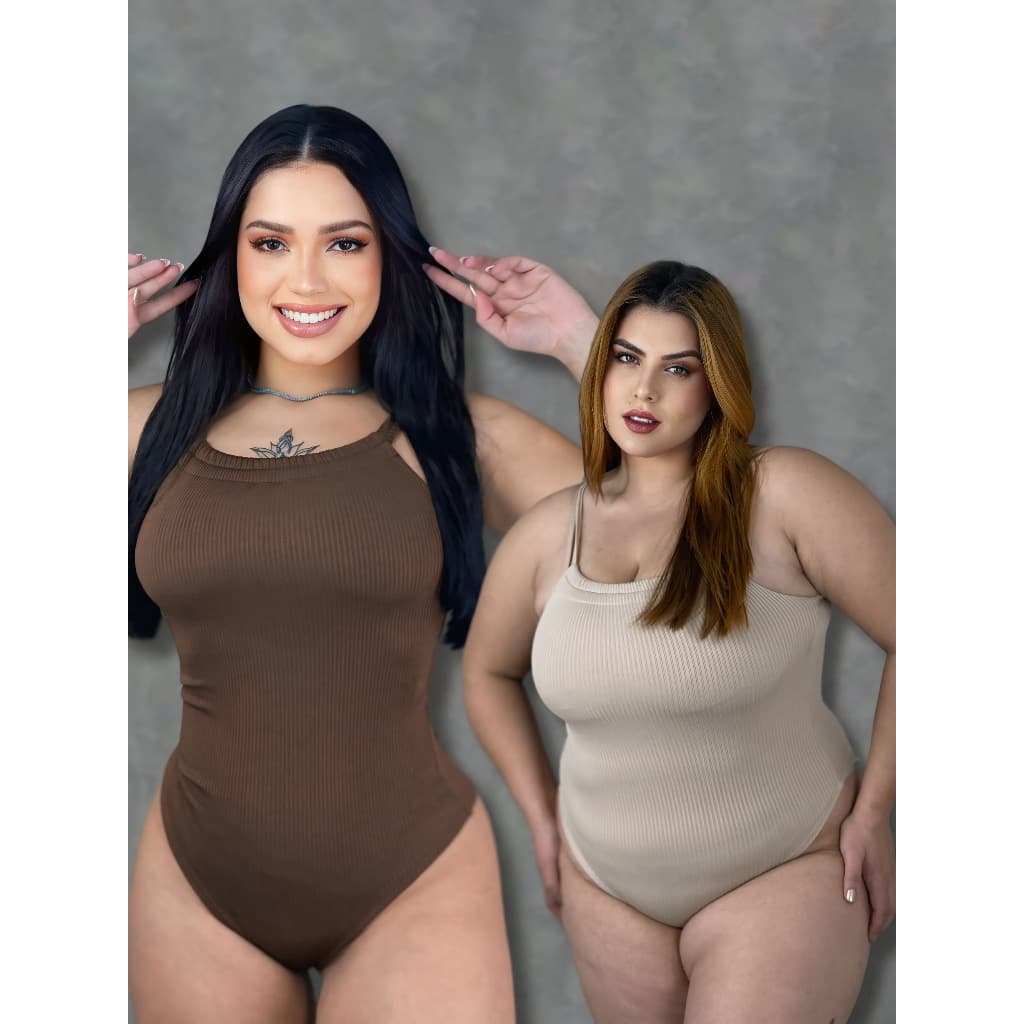 Body Alça Dupla Veste ATÉ N46 PLUS SIZE Anarruga Premium anarruga Premiun Regatinha