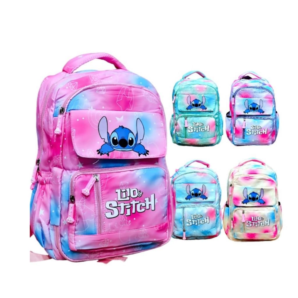 Mochila Costas Stitch Infantil Juvenil