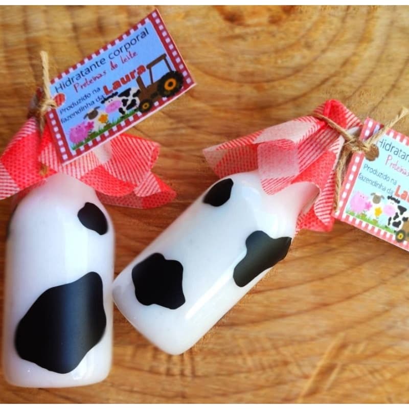🐮Lembrancinha Fazendinha, Hidratante Personalizado Vaquinha| kit com 60 | Aniversário, Chá de Bebê, Maternidade🌾