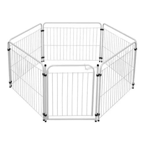 Cercado Cercadinho Pet Canil Cães 5/65 C/ Portão Pet Útil Fechado