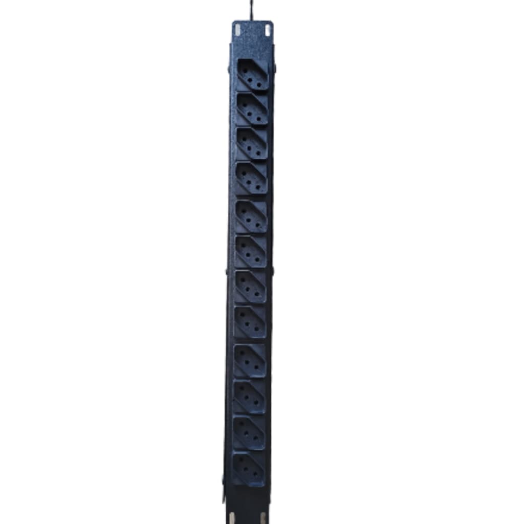 Filtro de Linha Extensão Régua de Energia para Rack 19 com 12 Tomadas Diagonais, 10A e Bivolt Eficiência e Organização para seu Equipamento