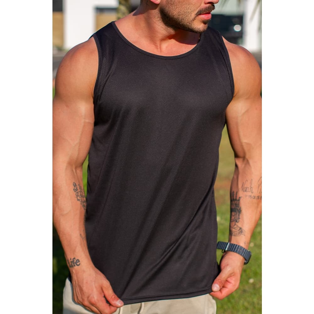 Regata Dryfit Masculina Anti Odor Corrida Academia
