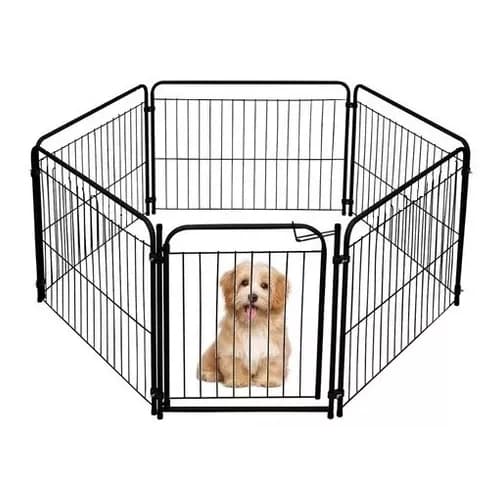 Cercadinho Pet Canil Cães 5/65 Com Portão Pet Útil Fechado Cercado