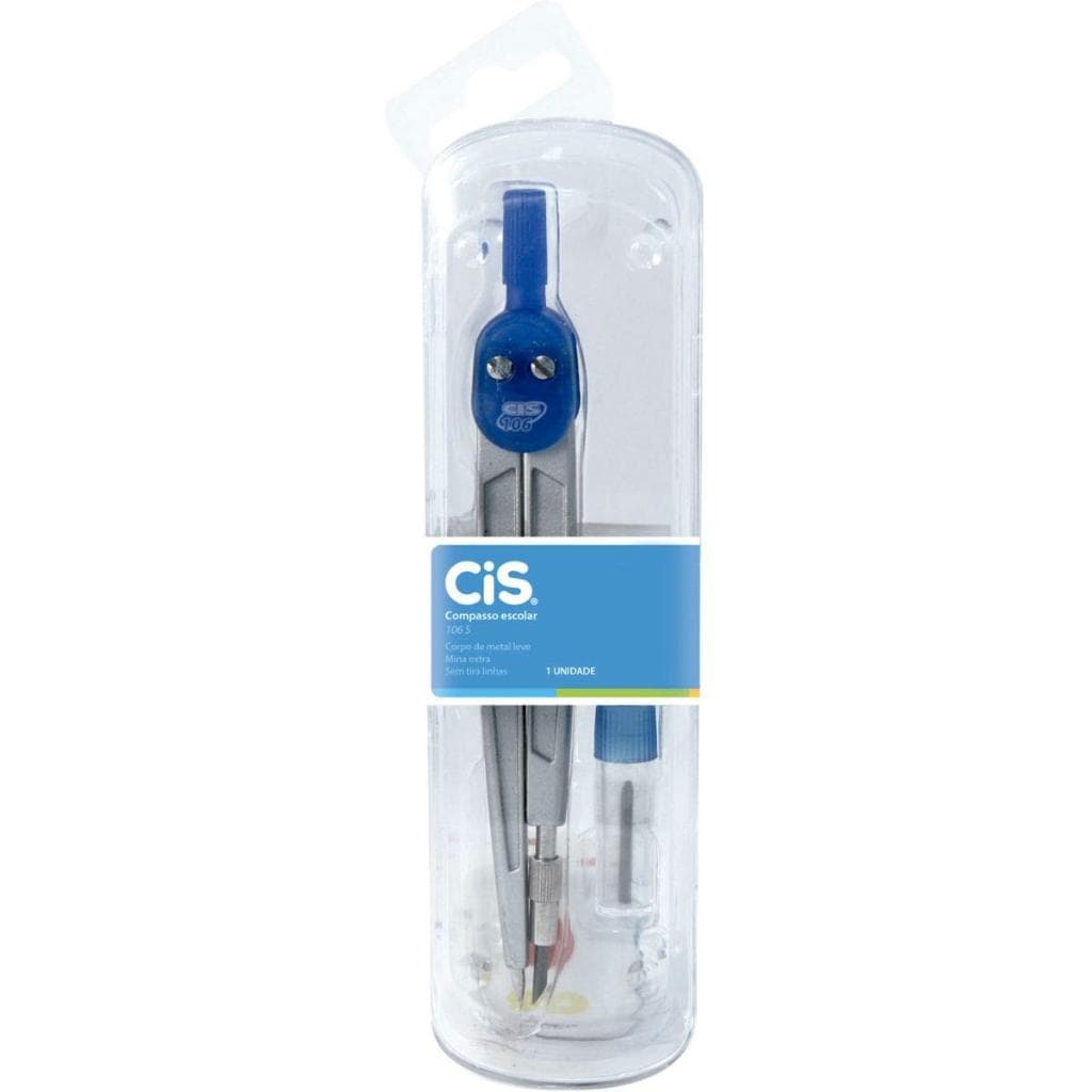 Compasso Escolar Cis 106-S Com Estojo