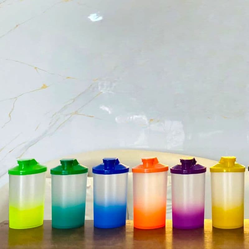 5 Copos Sheke Copo long Baby 275ml Com Tampa Shake Para Personalizar