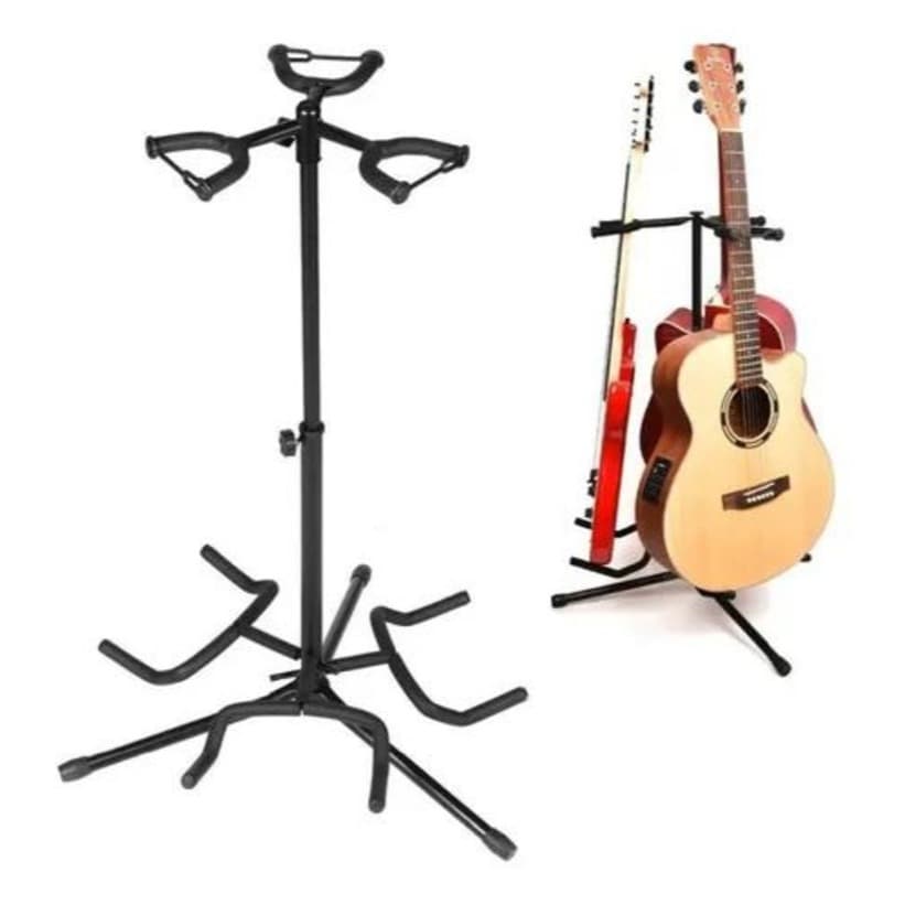 Estante 3 instrumentos J33 Violão Guitarra Baixo Suporte Tripe SONATA