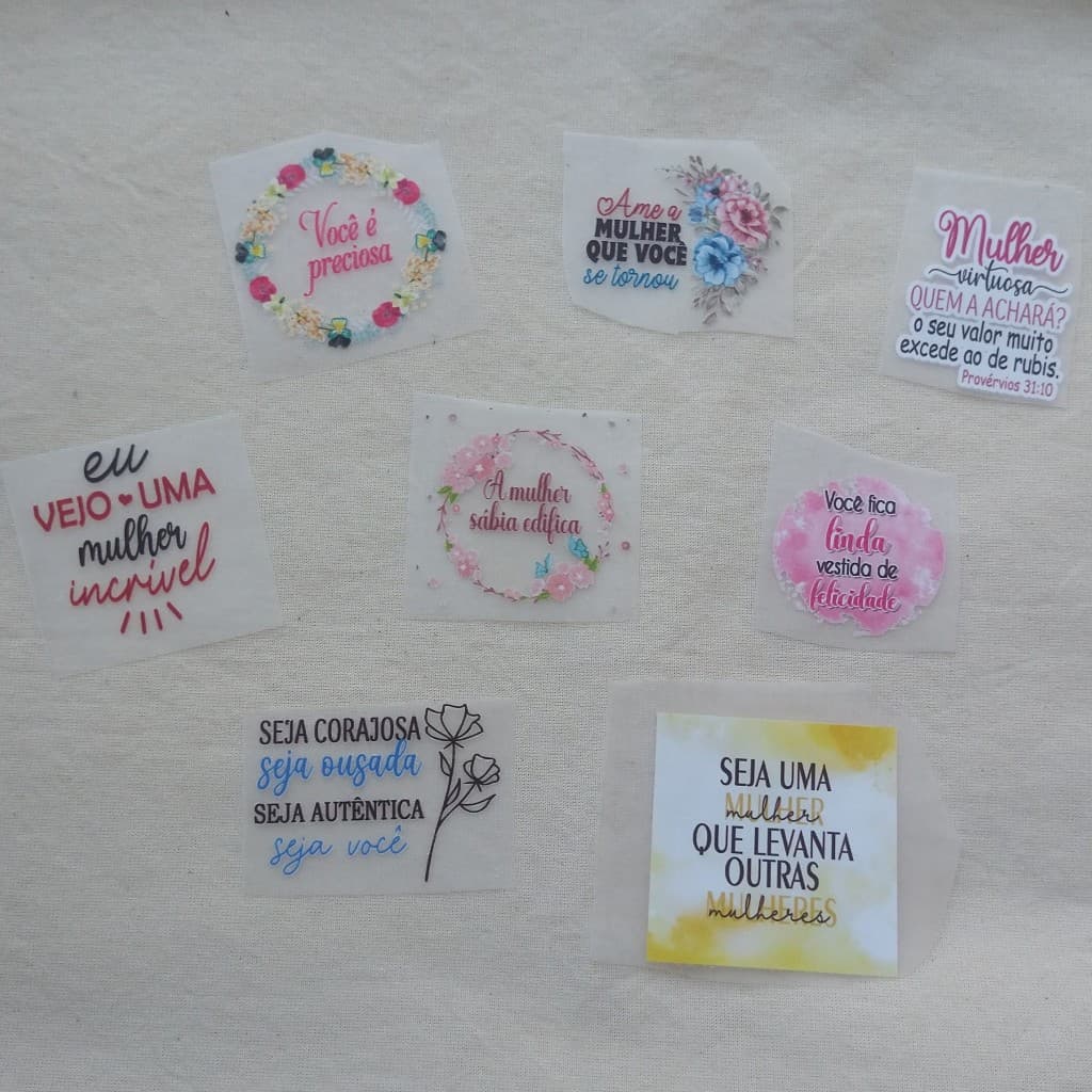 !! DTF Têxtil Mulher, Dia da Mulher, Dizer Evangélico para personalização de tecido