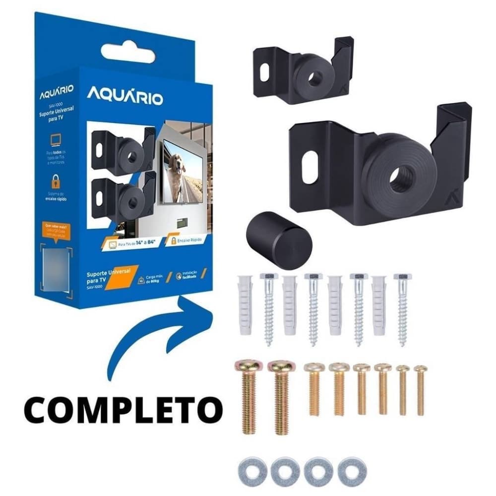 Suporte Fixo Universal Para TV 14" a 84" Aquário