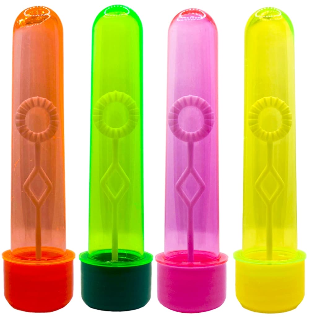 40 Bolha De Sabão Neon Brilha No Escuro Lembrancinha