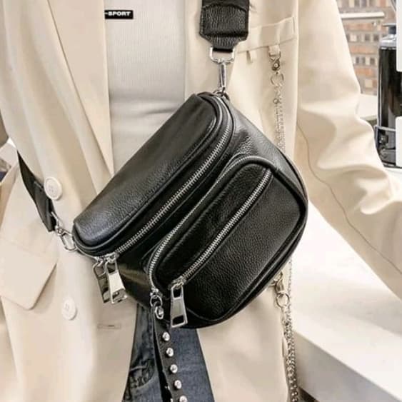 Bolsa Pochete feminina, Pochete Transversal Estilosa com Alça Regulável