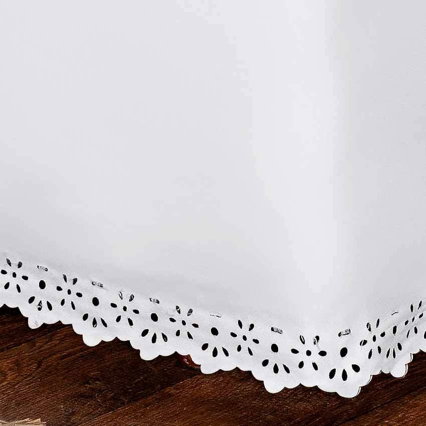 SAIA BOX VITTA SOLTEIRO/Detalhe do produto em bordado ultrassônico-01 Saia Box 1,90m x 90cm x 28cm